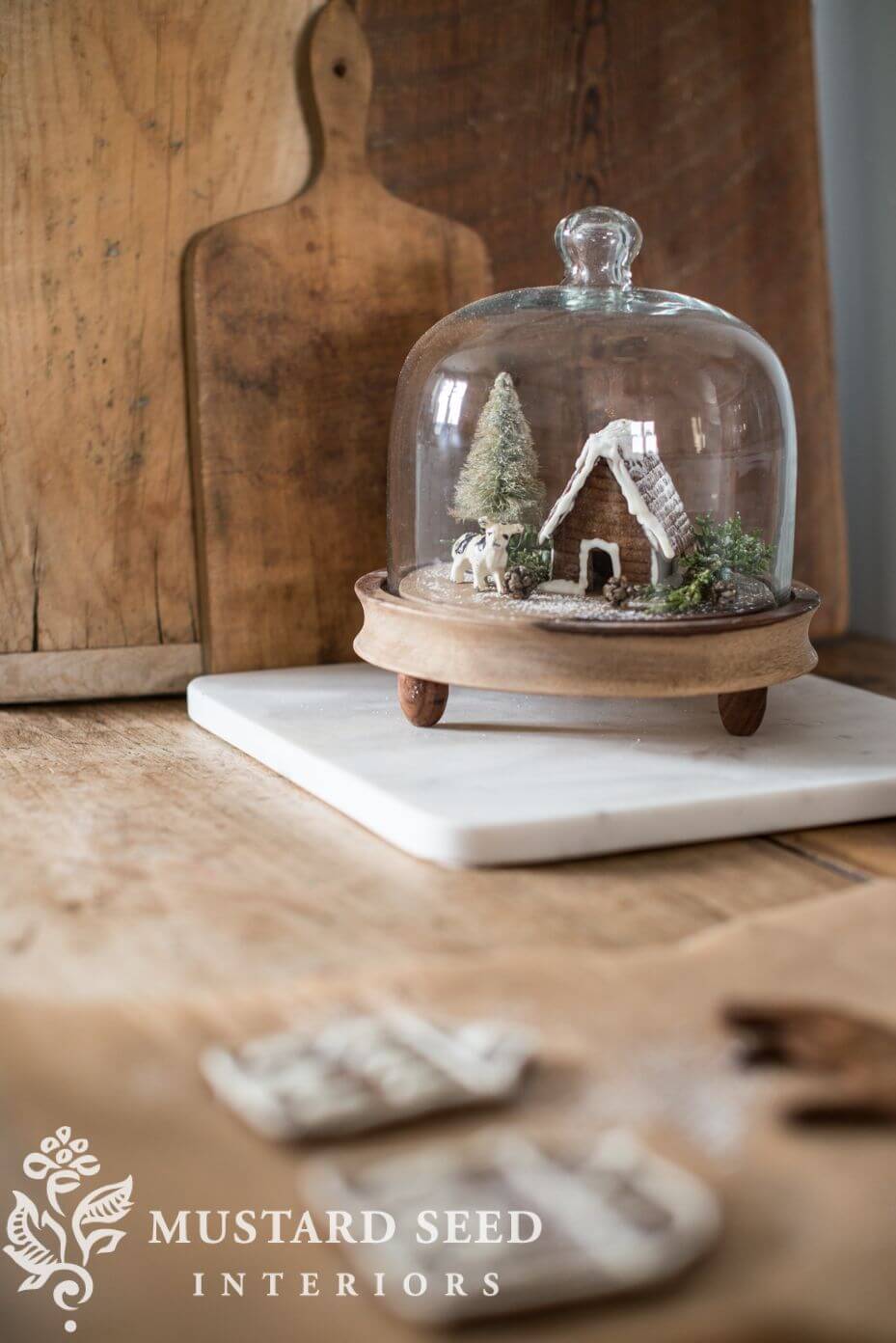 Tiny Tabletop Gingerbread Cottage Diorama