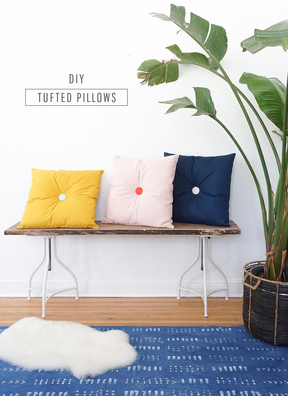 Simple Tufted DIY Pillow Ideas