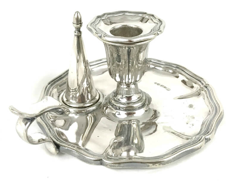 Old World Elegance with Silver Plated Chamberstick