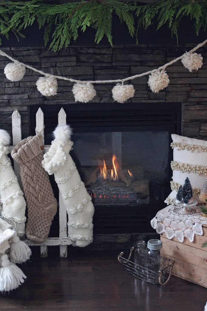 Warm and Fuzzies Fireplace Garland