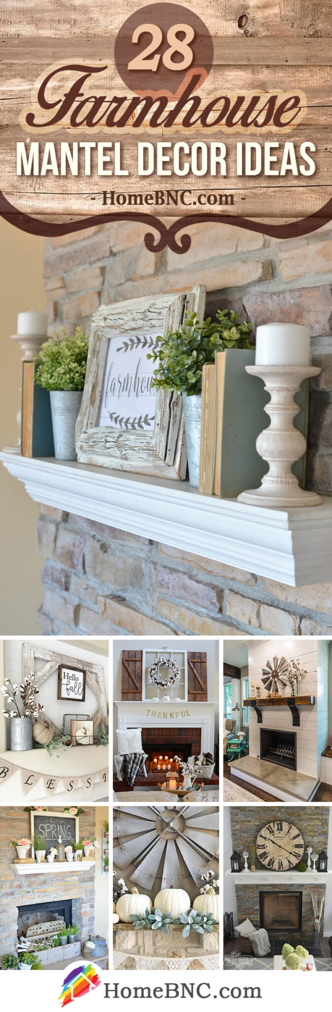 28 Best Farmhouse Mantel Decor Ideas And Designs For 2023