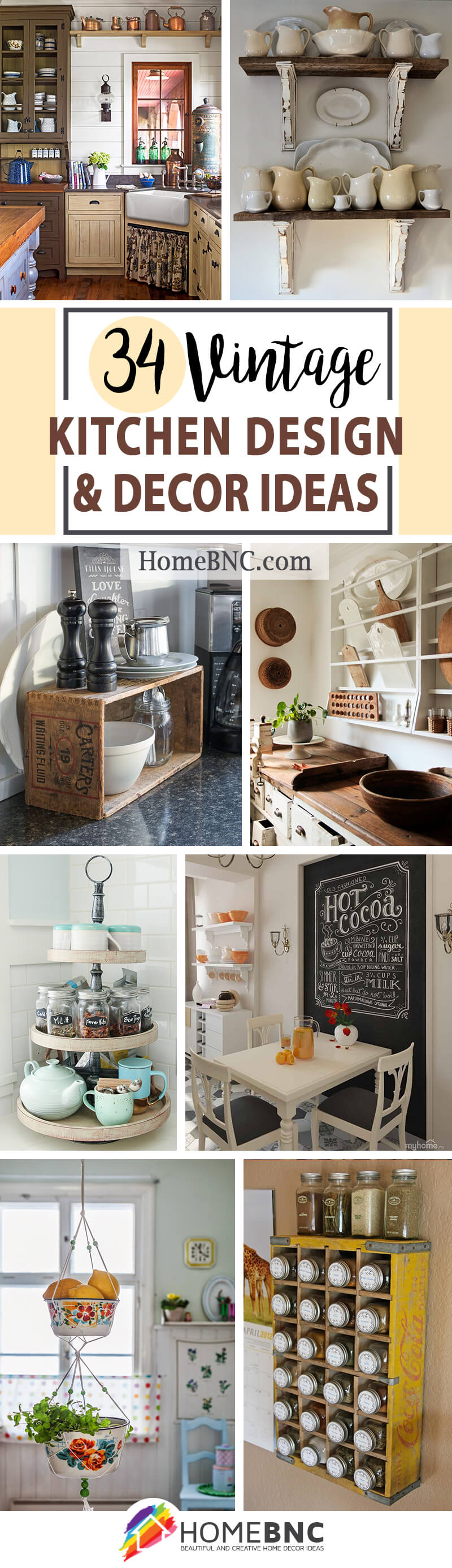 34 Best Vintage Kitchen Decor Ideas And Designs For 2021   Vintage Kitchen Design Decor Ideas Pinterest Share Homebnc 