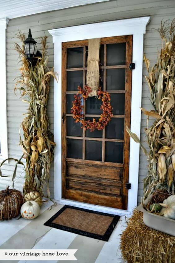 Rustic Styled Farmhouse Front Door