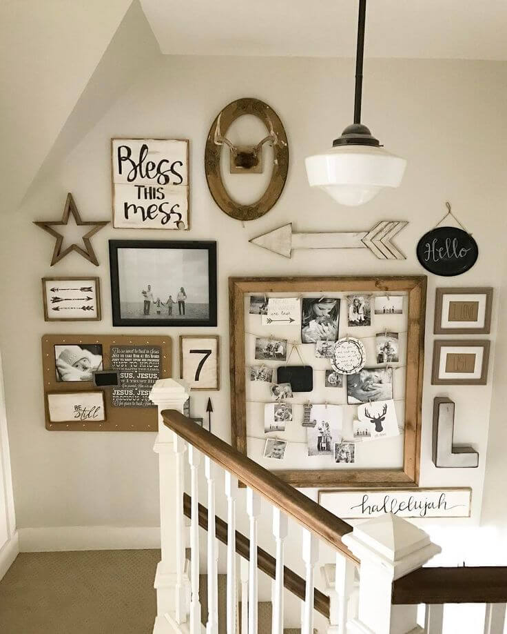 Bless This Mess Shabby Chic Stairwell