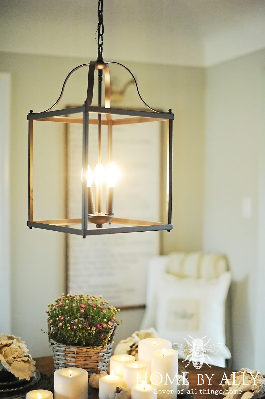 Adorable Copper-hued Birdcage Pendant