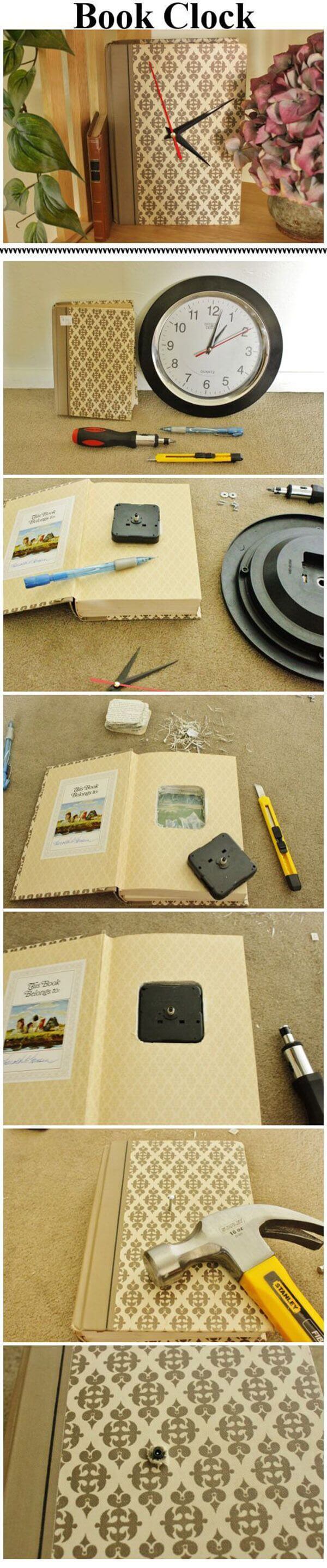 DIY Wall Clock Ideas for Avid Readers