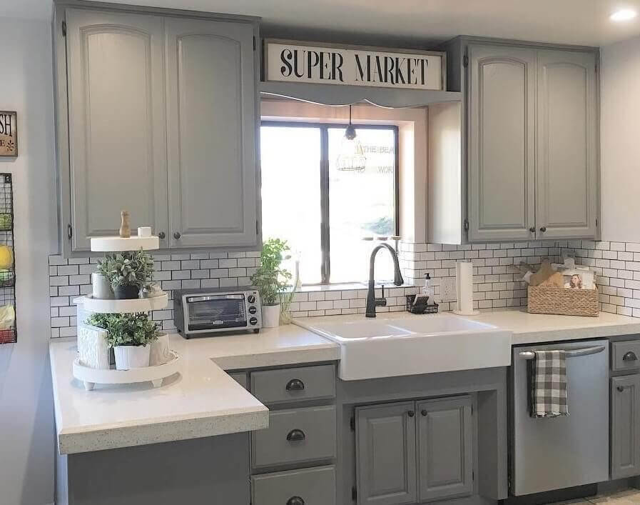 Modern Farmhouse Light Gray Cabinets