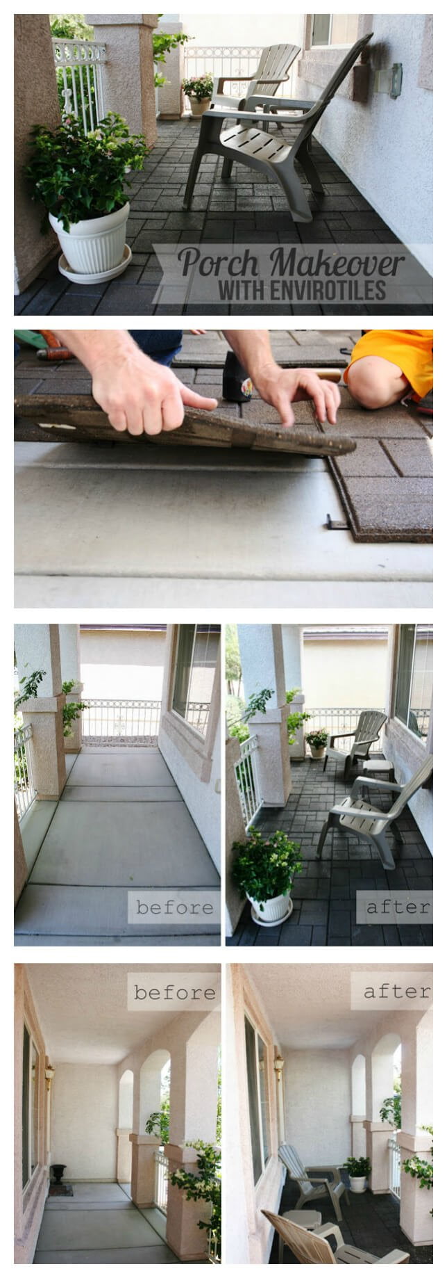 Easy Envirotile Porch Floor Transformation