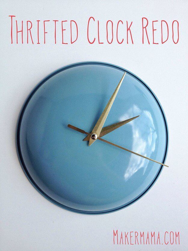 Pretty and Practical Enamelware Clock Project