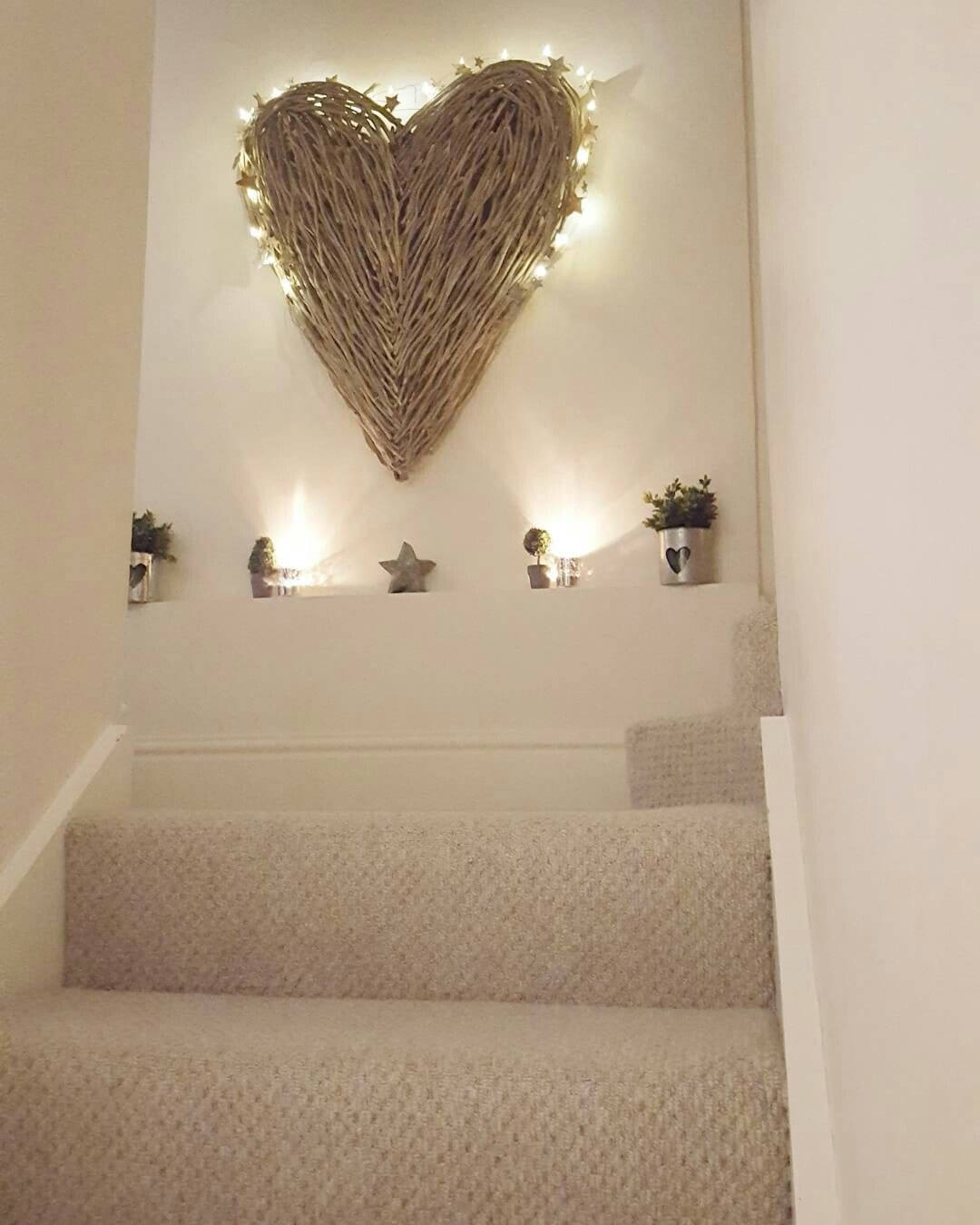 Modern farmhouse stairway #StairwayWallDecor | Staircase wall decor, Decorating  stairway walls, Staircase decor