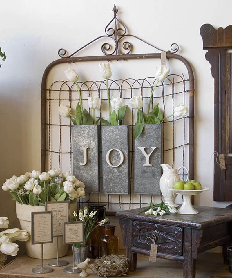 Rustic Hanger for Decorations or Flowers