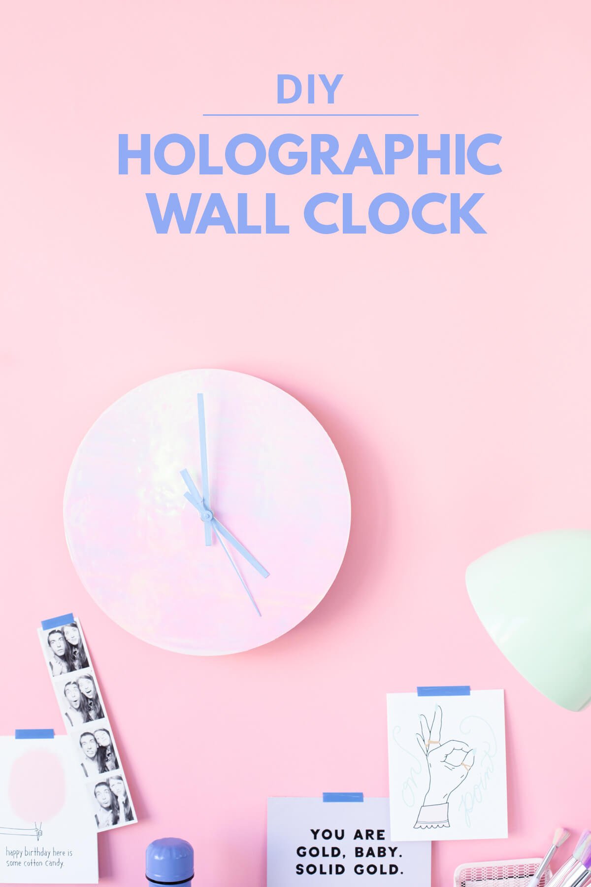 Cool Holograph Effect Wall-Mounted Clock