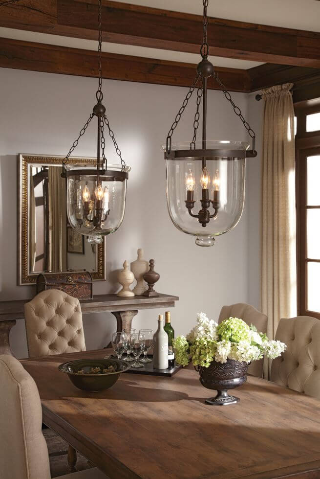 country dining room light fixtures