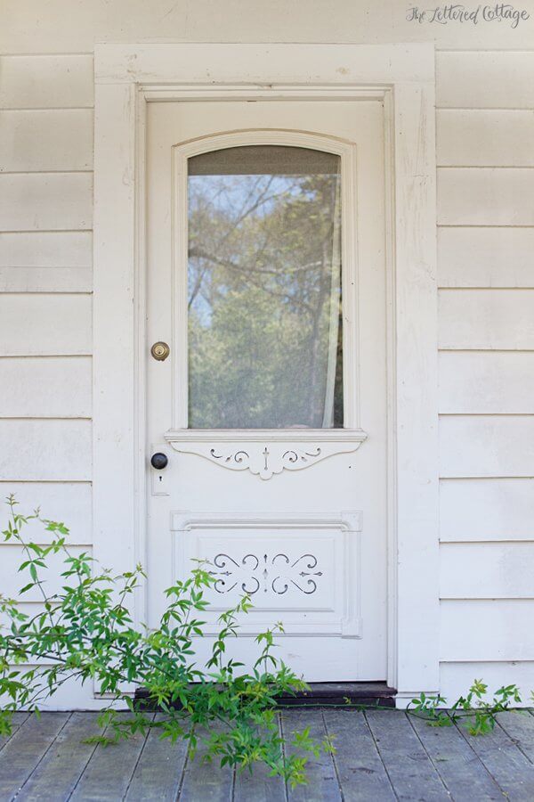 Pure And Pristine White Door With Planters