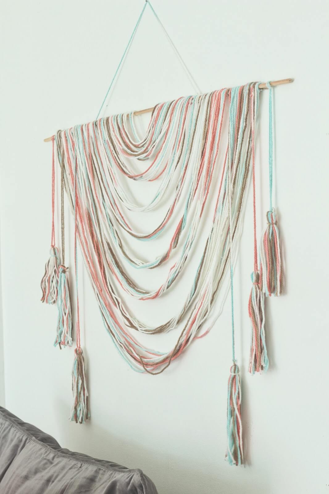 Draped Colorful String Wall Decor