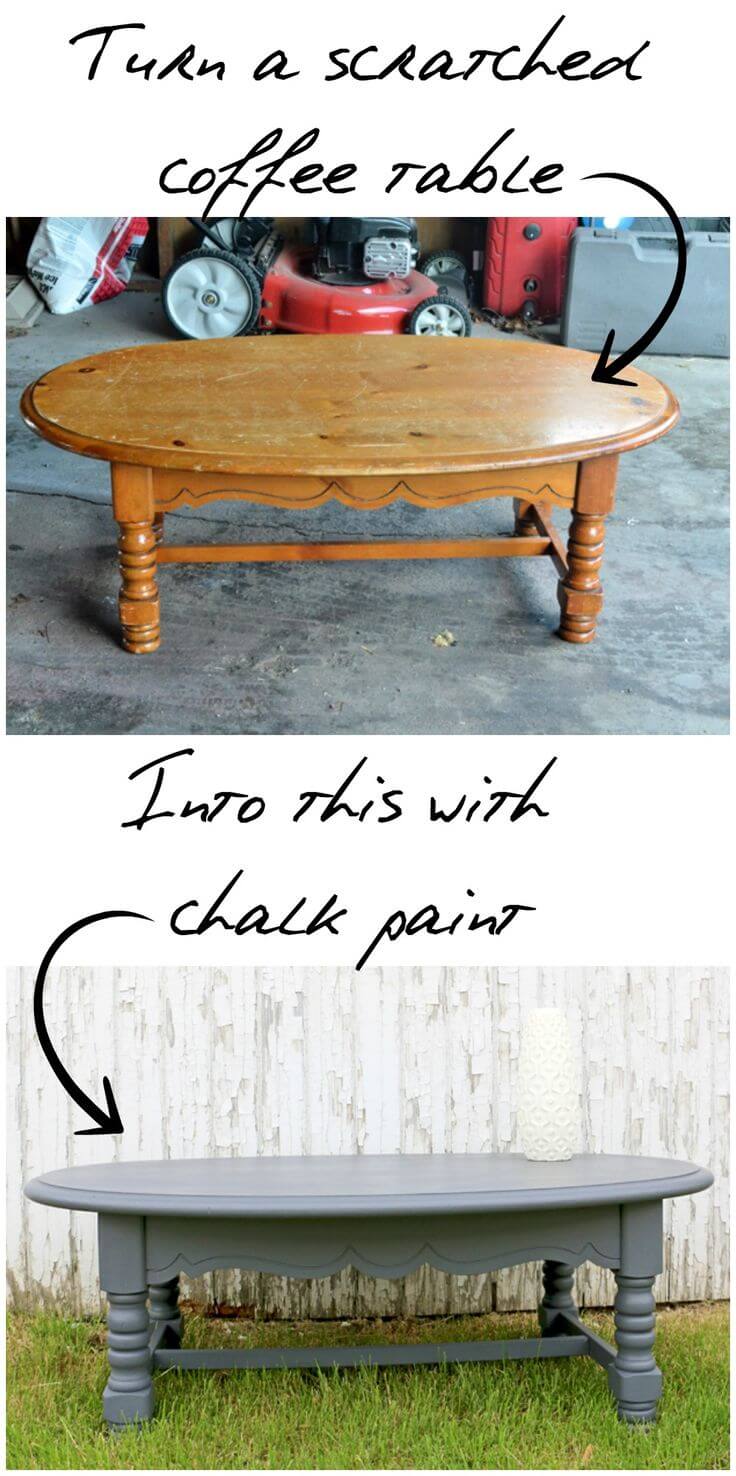 Cover Scratches with Chalk Paint