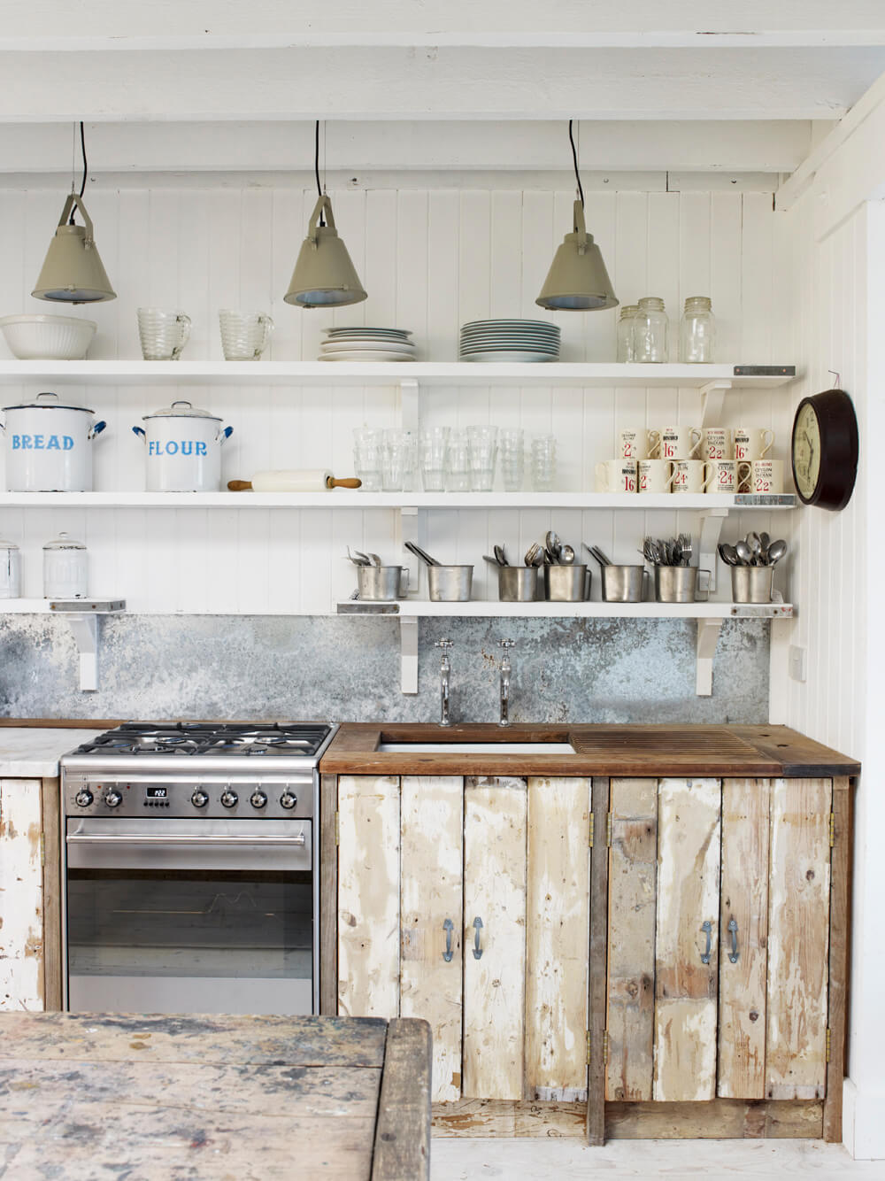Shiplap Unfinished Farmhouse Rustic Cabinets