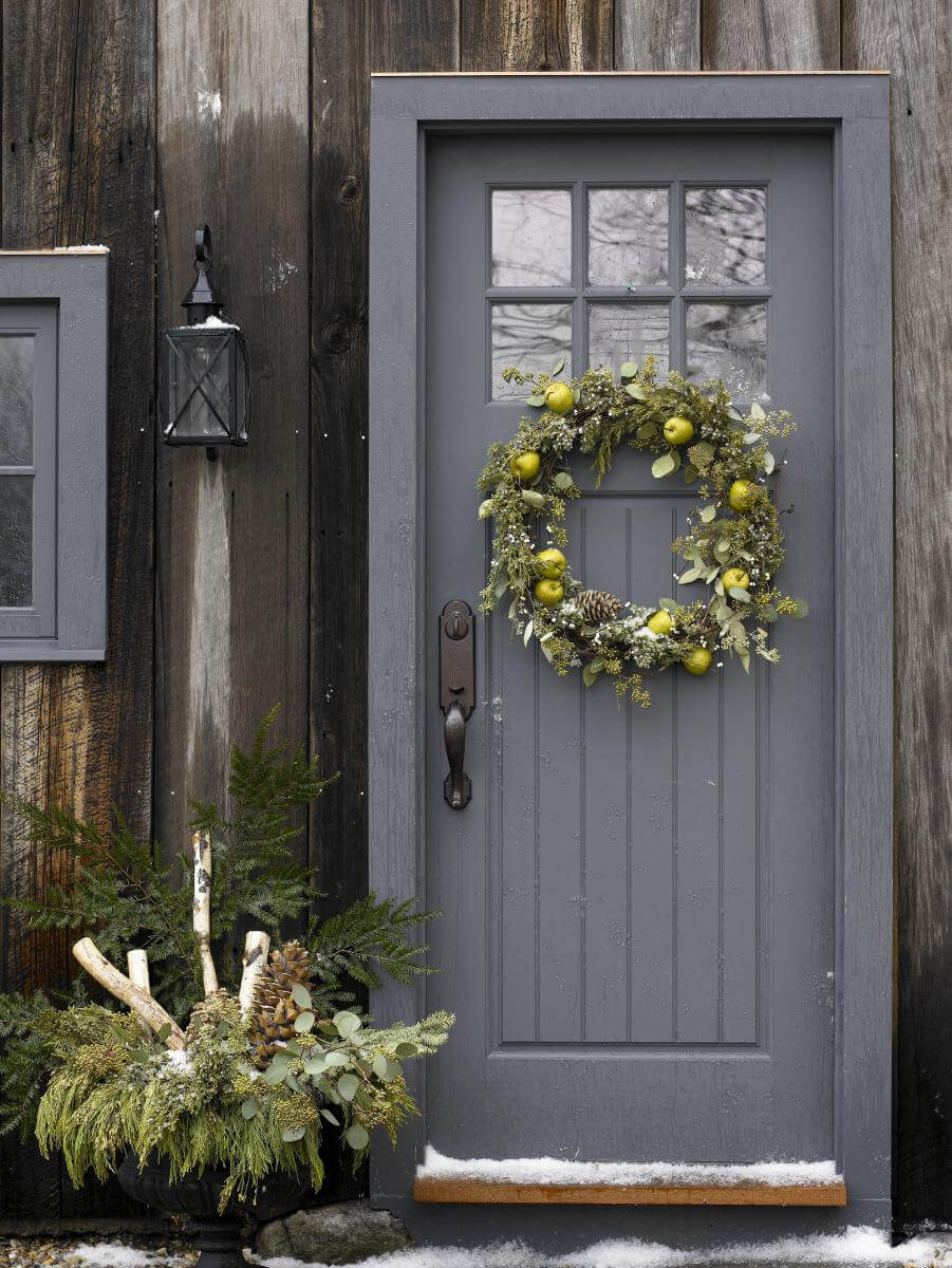 Neutral Grey front door color