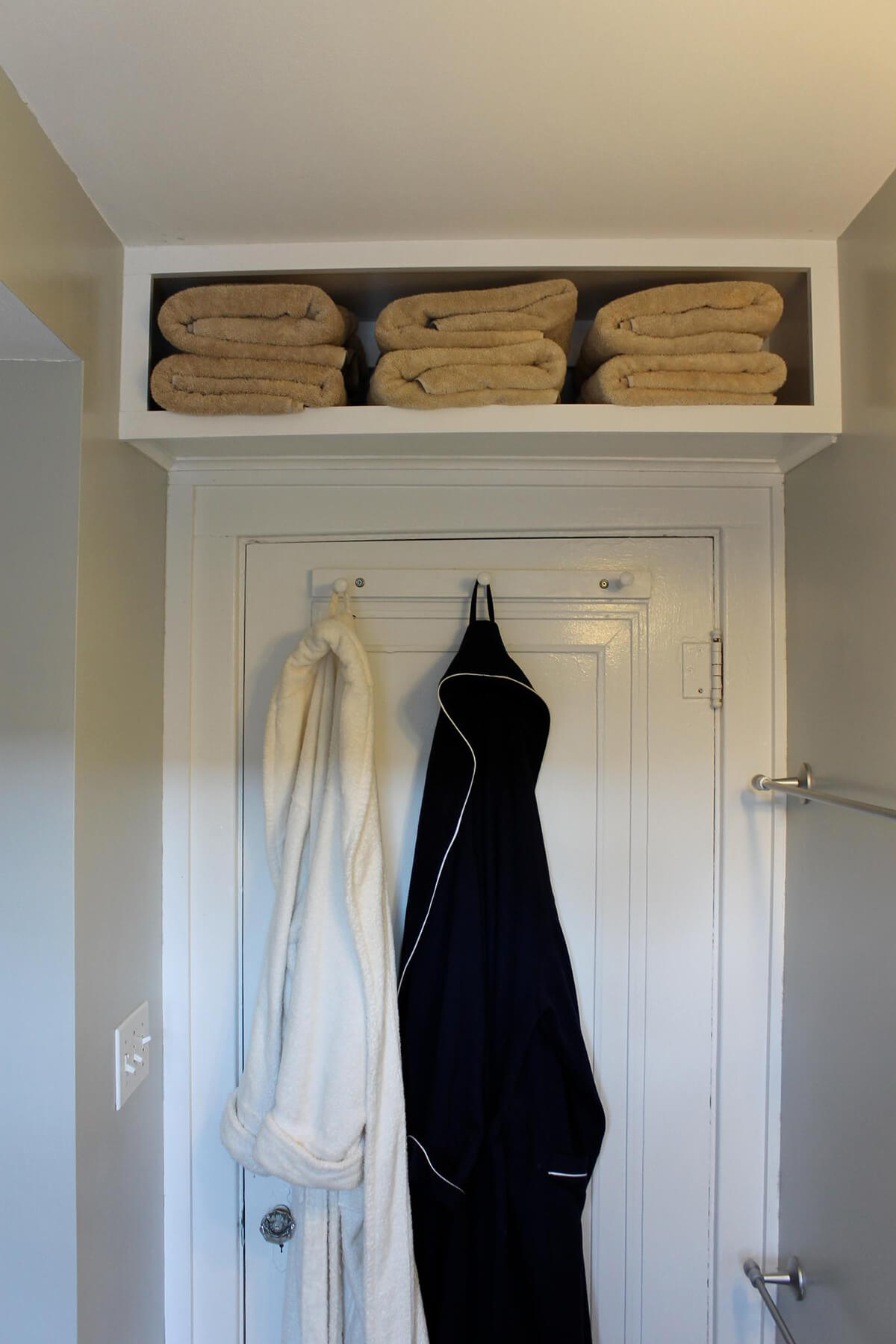 Over the Door Towel Shelf