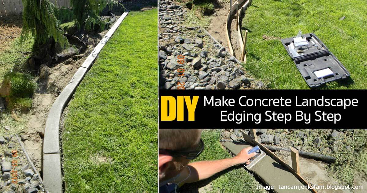DIY Concrete Garden Edging Project