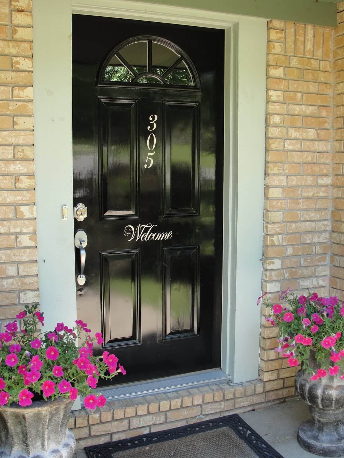 Newly Painted Black Door