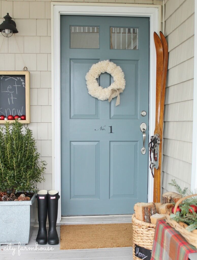 Send Away The Blues Front Door Idea