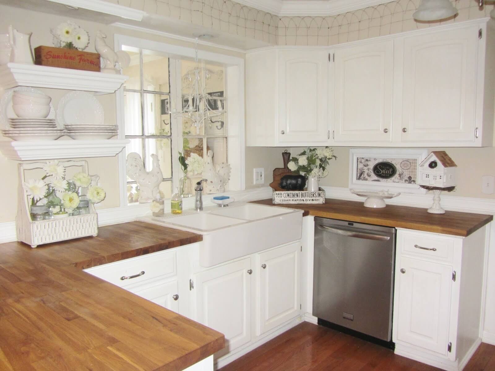 Classic White with Silver Hardware Cabinets