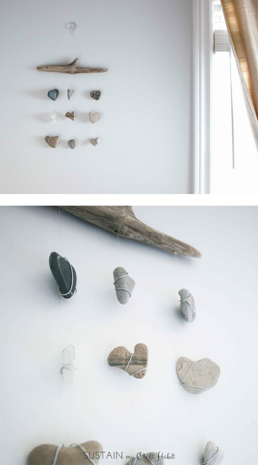 Simple and Mini Rock Wall Hanging