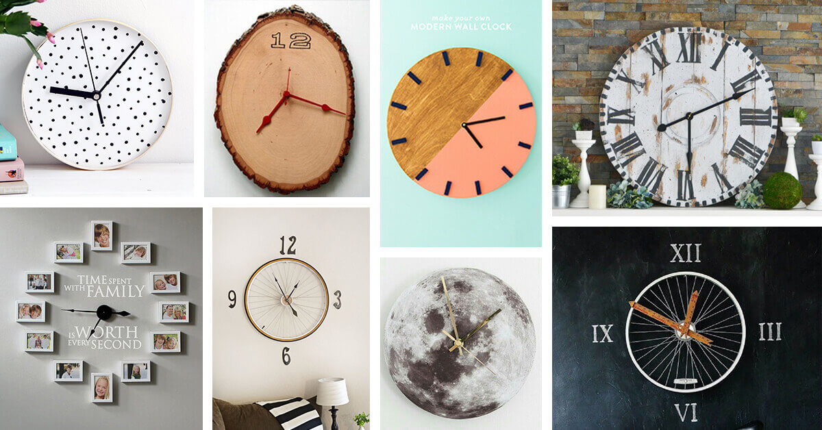 29 Best Diy Wall Clock Ideas And Designs For 2021 - Large Wall Clock Decorating Ideas