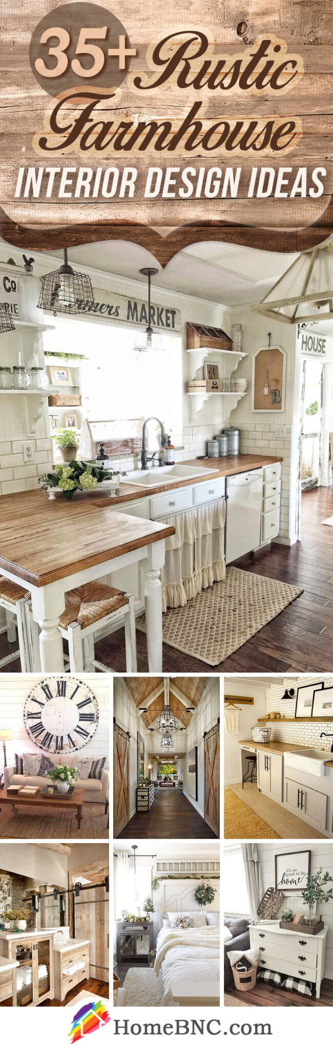 Rustic Farmhouse Interior Design Ideas Pinterest Share Homebnc 650x2048 