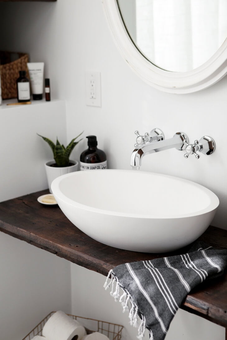 Modern Sink With A Statement Countertop