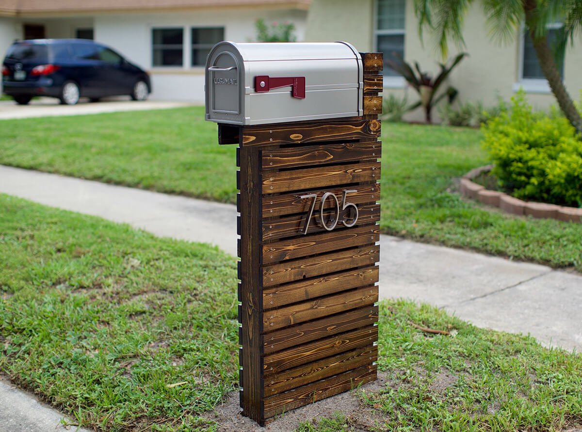 Diy wooden mailbox ideas