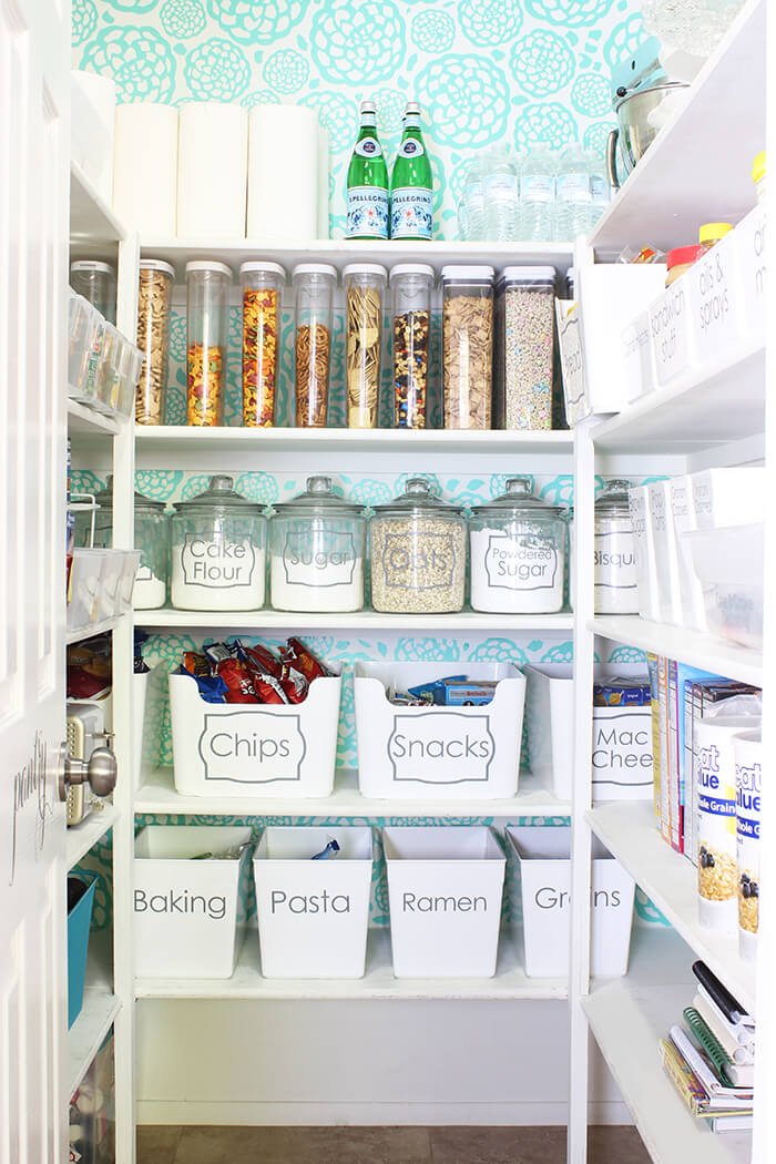 Classy Pantry Organization Ideas with Lettering