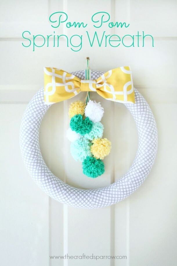 Leuke DIY Lentekransen met Pom-Poms