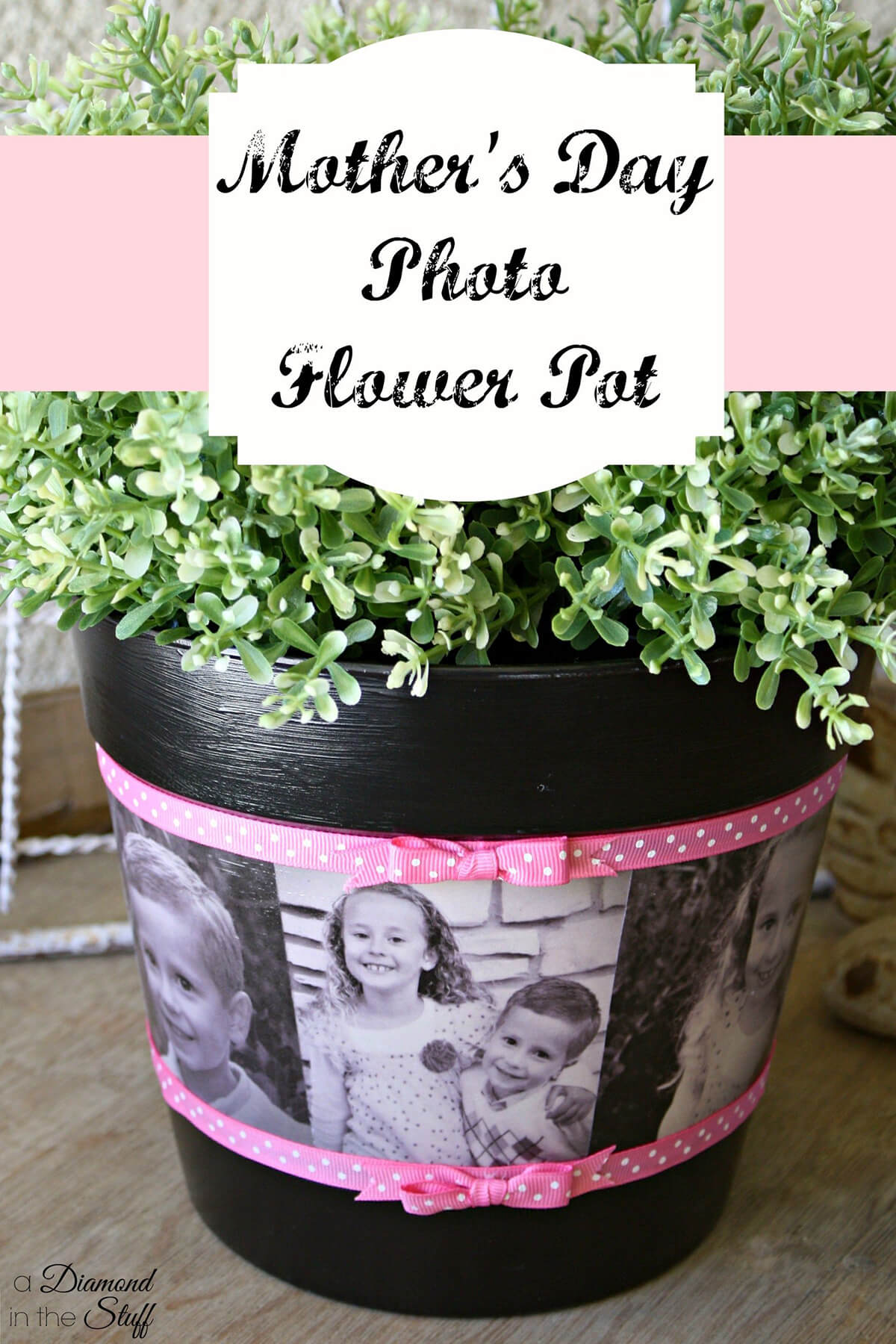 DIY Photo Flower Pot for Mother's Day