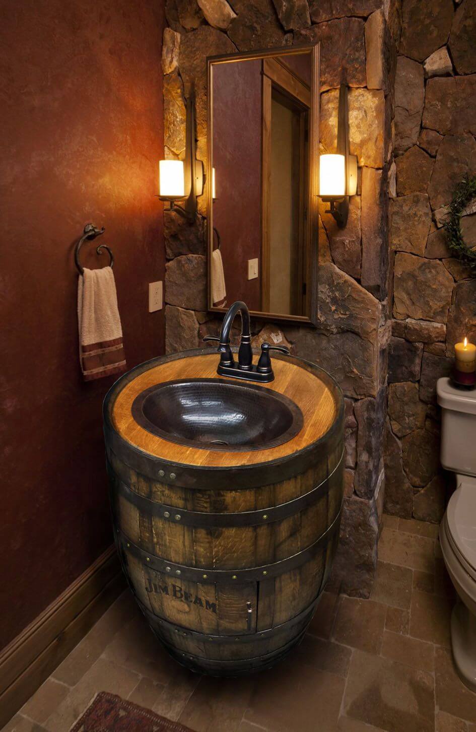 Ultra-Rustic Round Barrel Sink