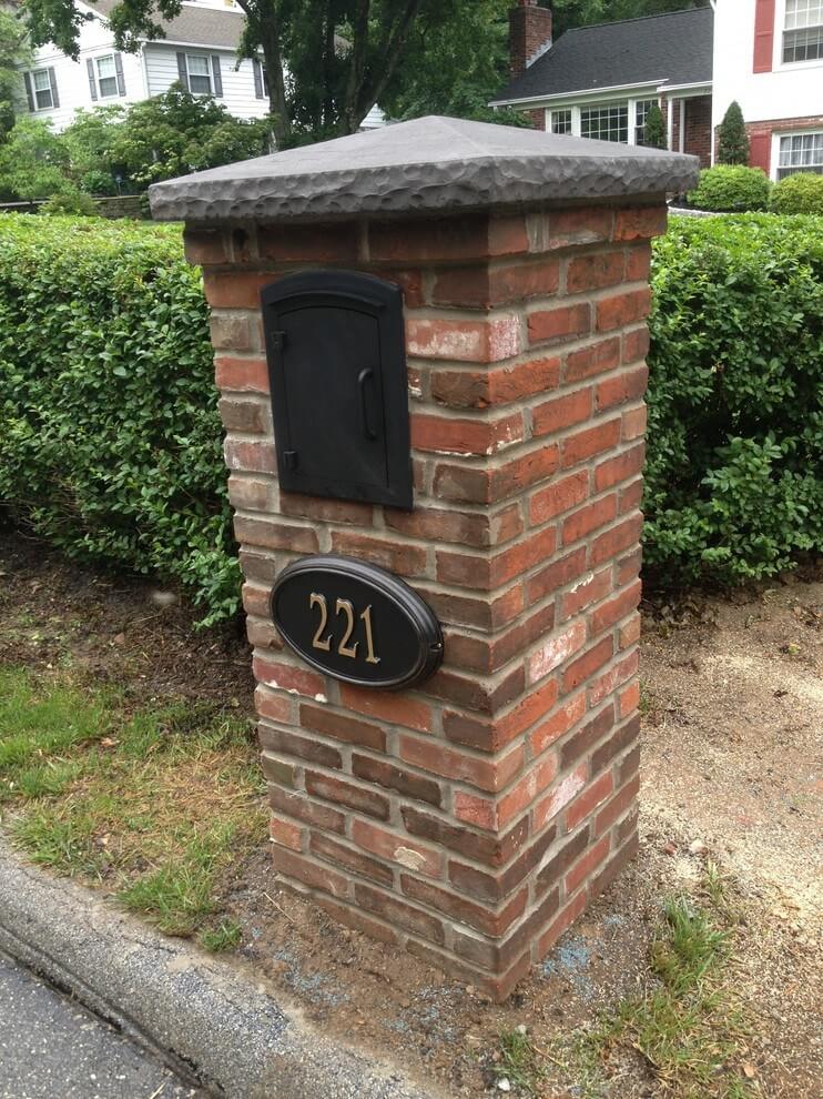 stone mailbox