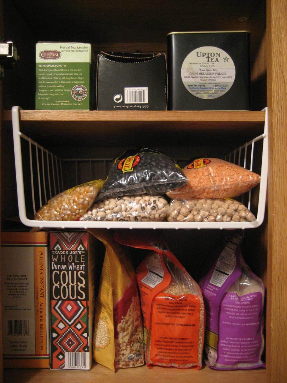 Hanging Wire Shelves for Beans