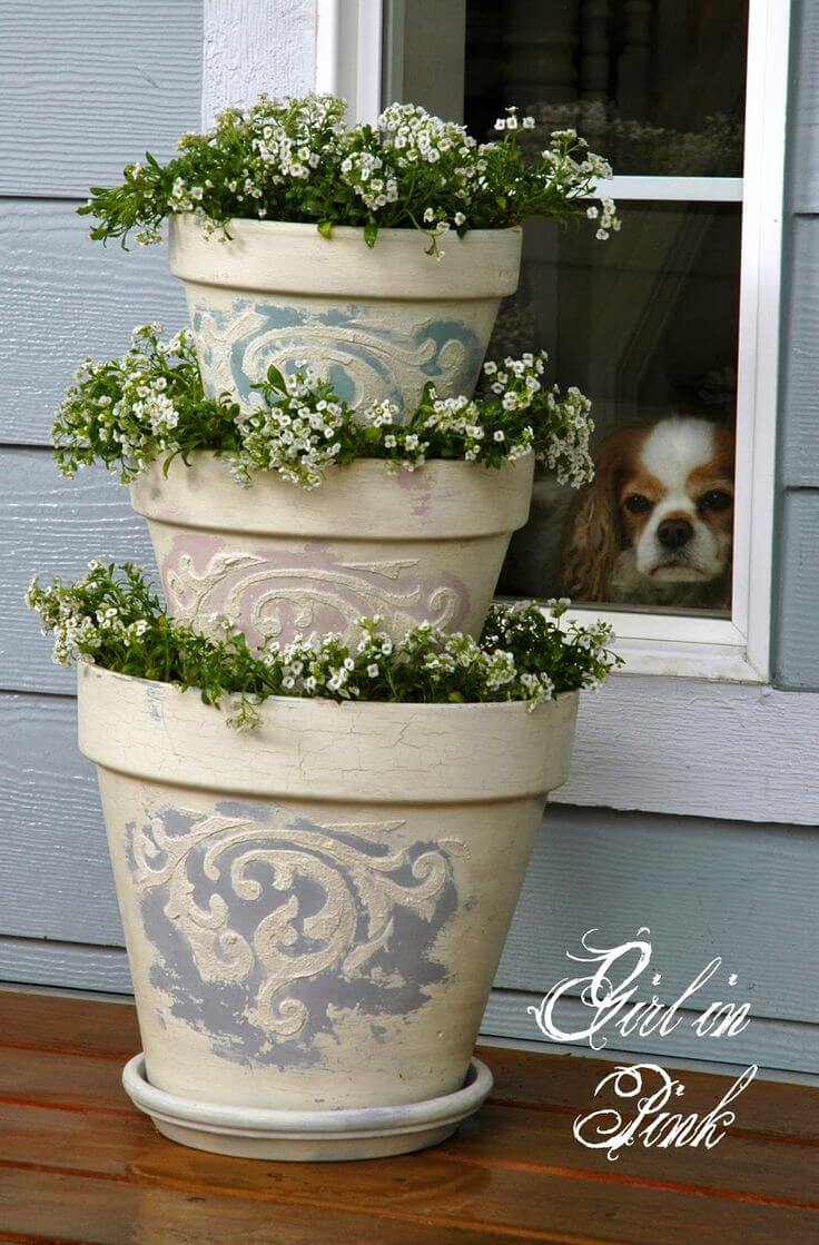 3-Tiered Tower of Flowers Decoration