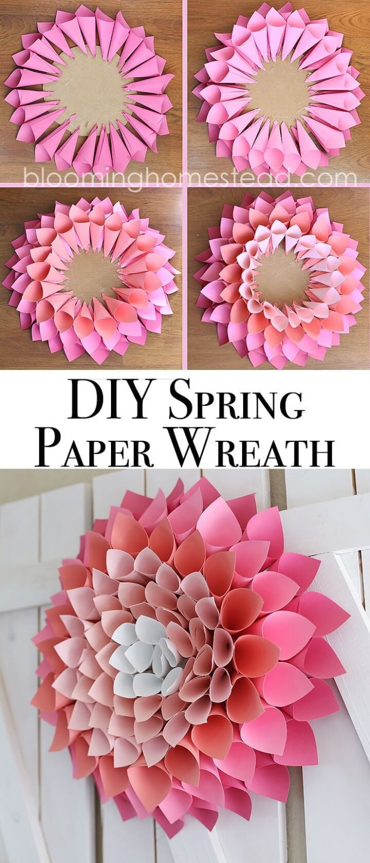 Enkle Papir Kjegler Lage EN DIY Dahlia