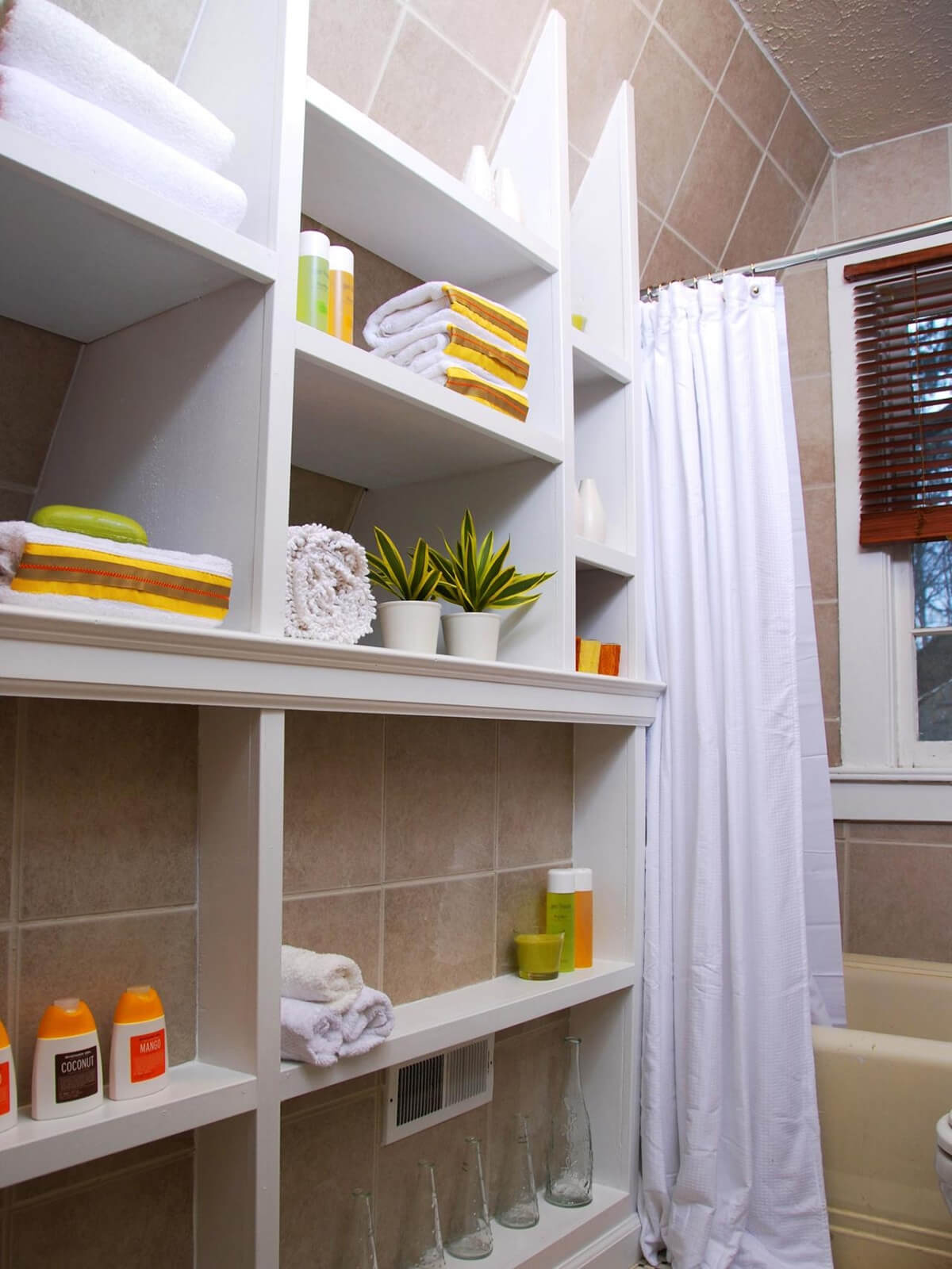 bathroom shelf organizer