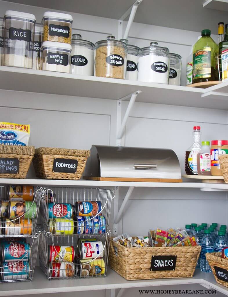 Seagrass Bins with Chalkboard Labels