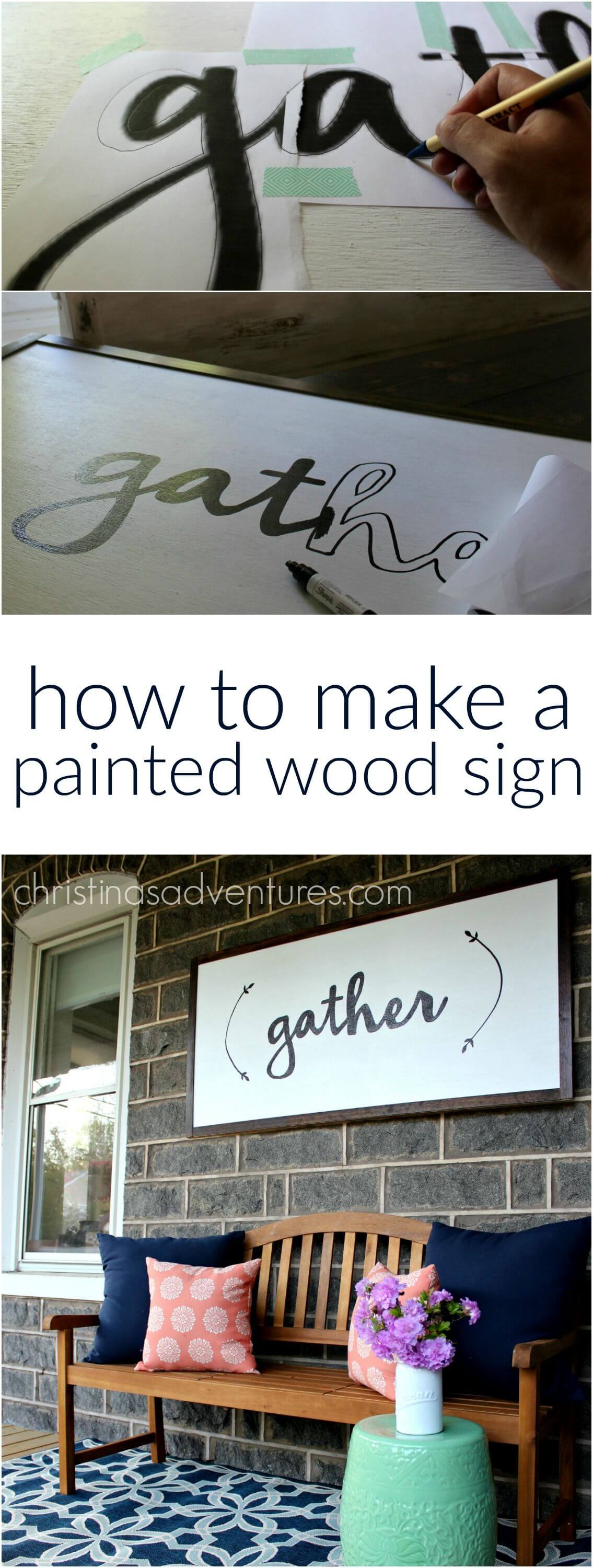 Stencil Your Own Wooden Signs