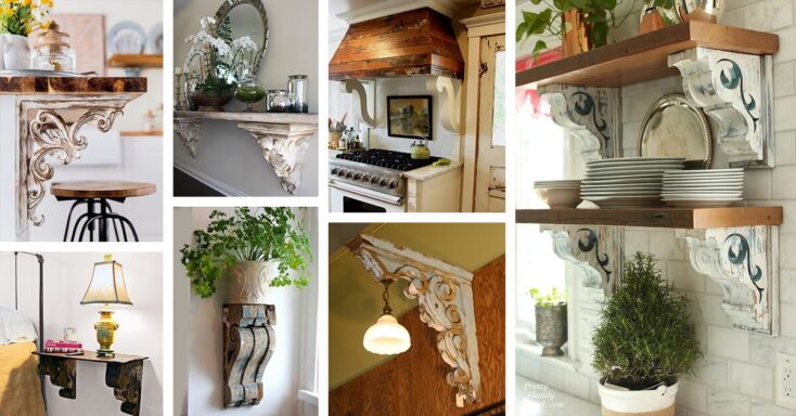Featured image for 37 Creative Ideas for Decorating with Rustic Corbels