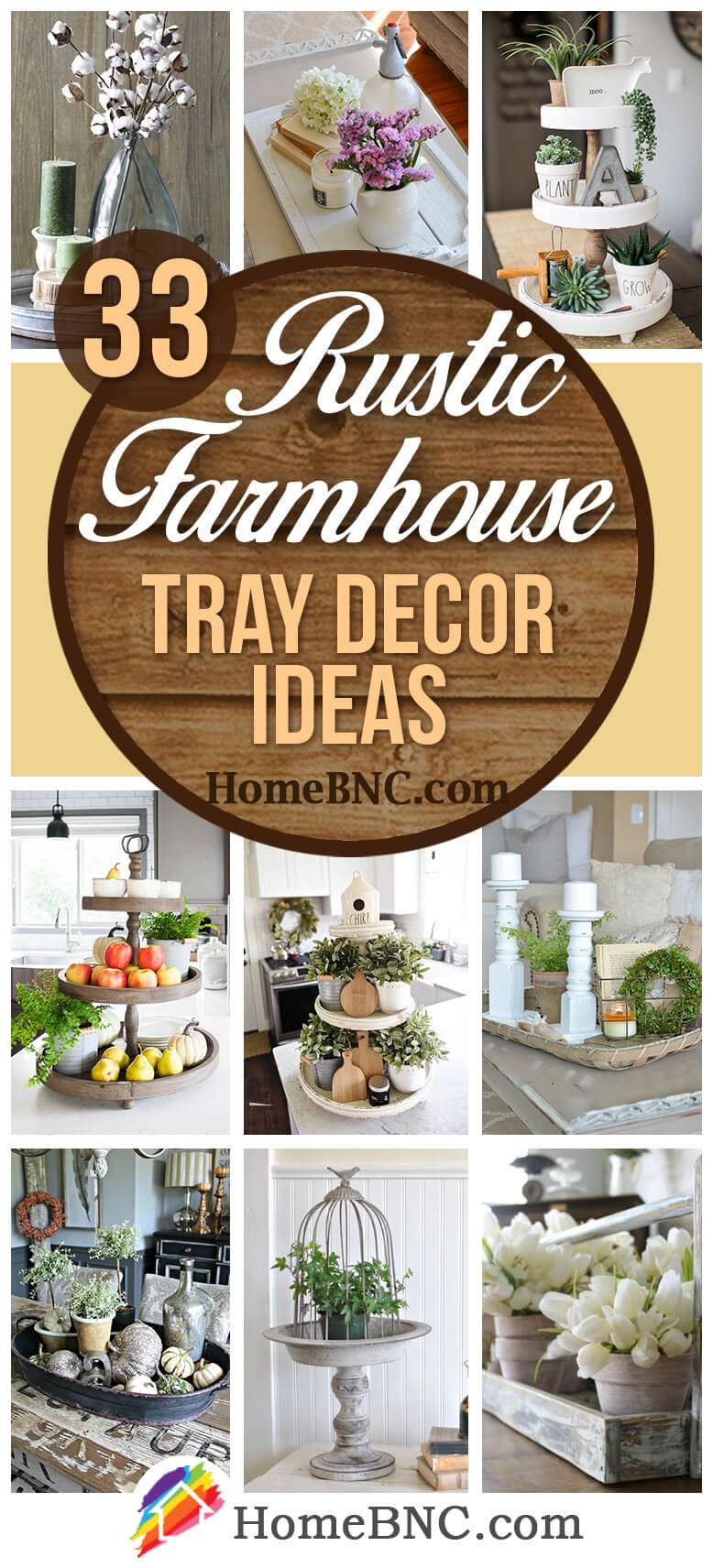 Farmhouse Style Tray Decor Ideas