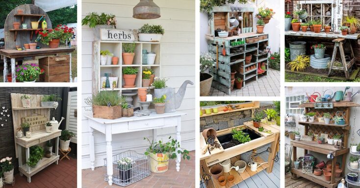 Featured image for 27 Creative Potting Bench Ideas to Make Gardening More Fun