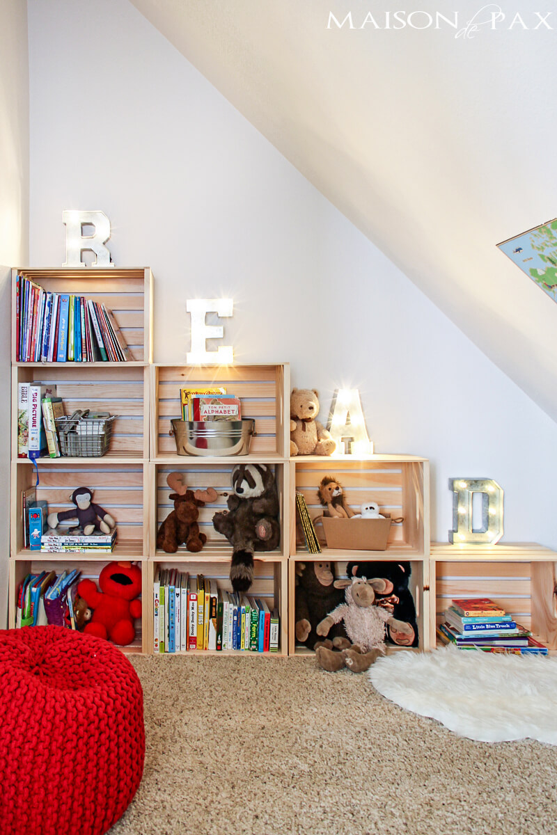 Big Bookshelf with Oversized Letters