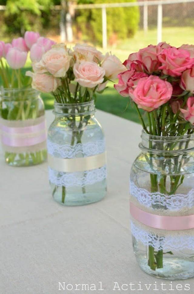 29 Best DIY Mason Jar Flower Arrangements Ideas And Designs For 2020   04 Diy Mason Jar Flower Arrangements Ideas Homebnc 