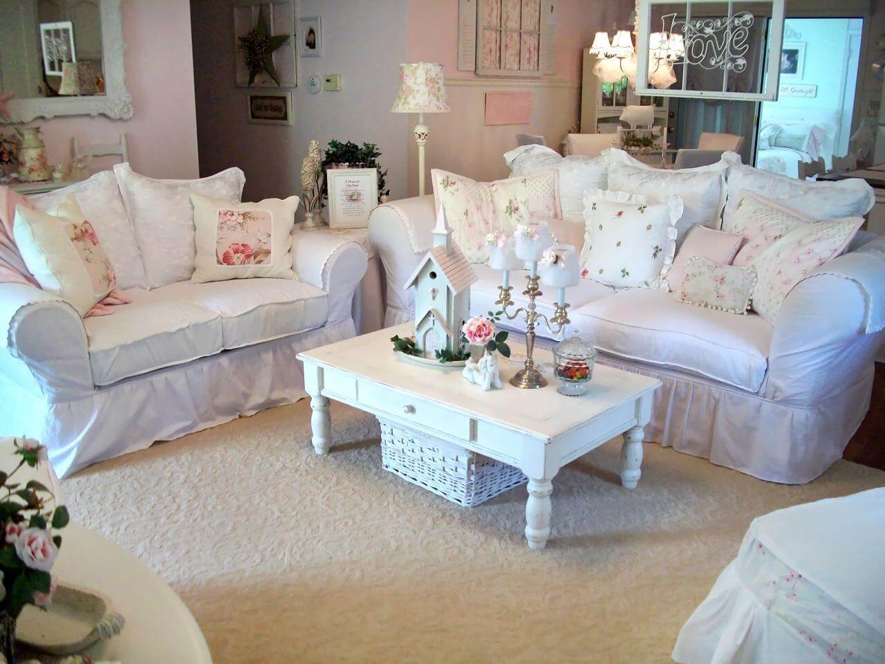 32 Best Shabby Chic Living Room Decor Ideas and Designs ...