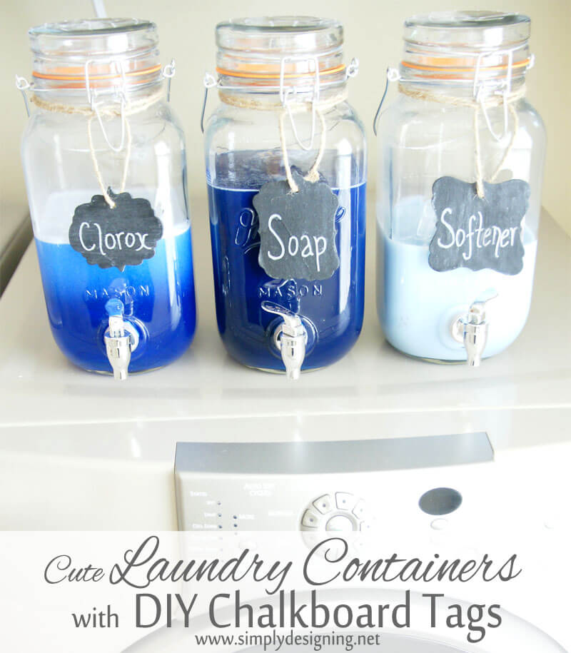 Use Mason Jars to Store Laundry Detergent